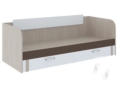 Кровать с ящиками Walker М13 (ясень шимо светлый/белый)