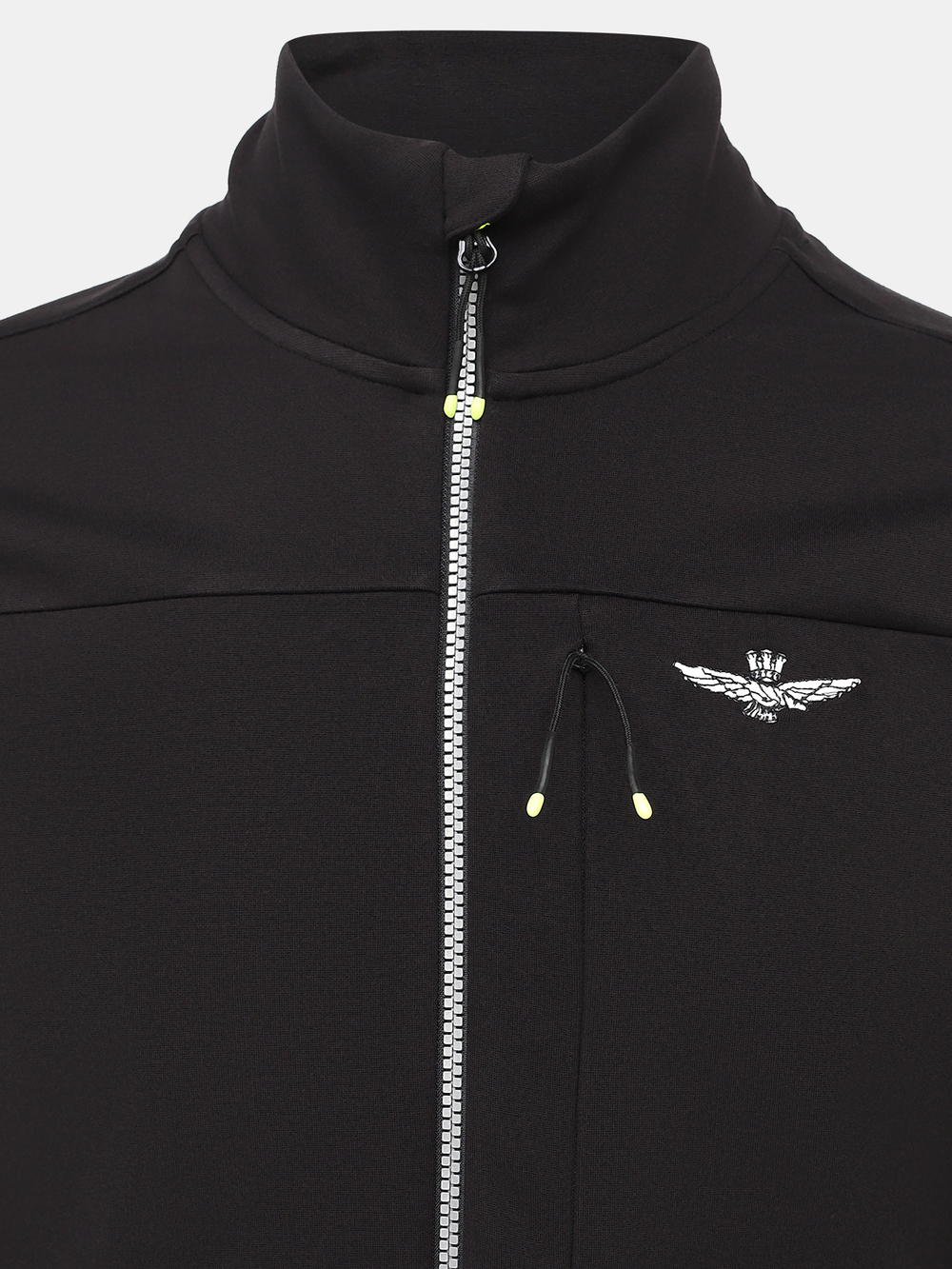 Кофта на молнии муж. AERONAUTICA 1706 черный неон