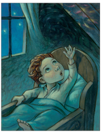 Винсент не может уснуть. Ван Гог пишет ночное небо