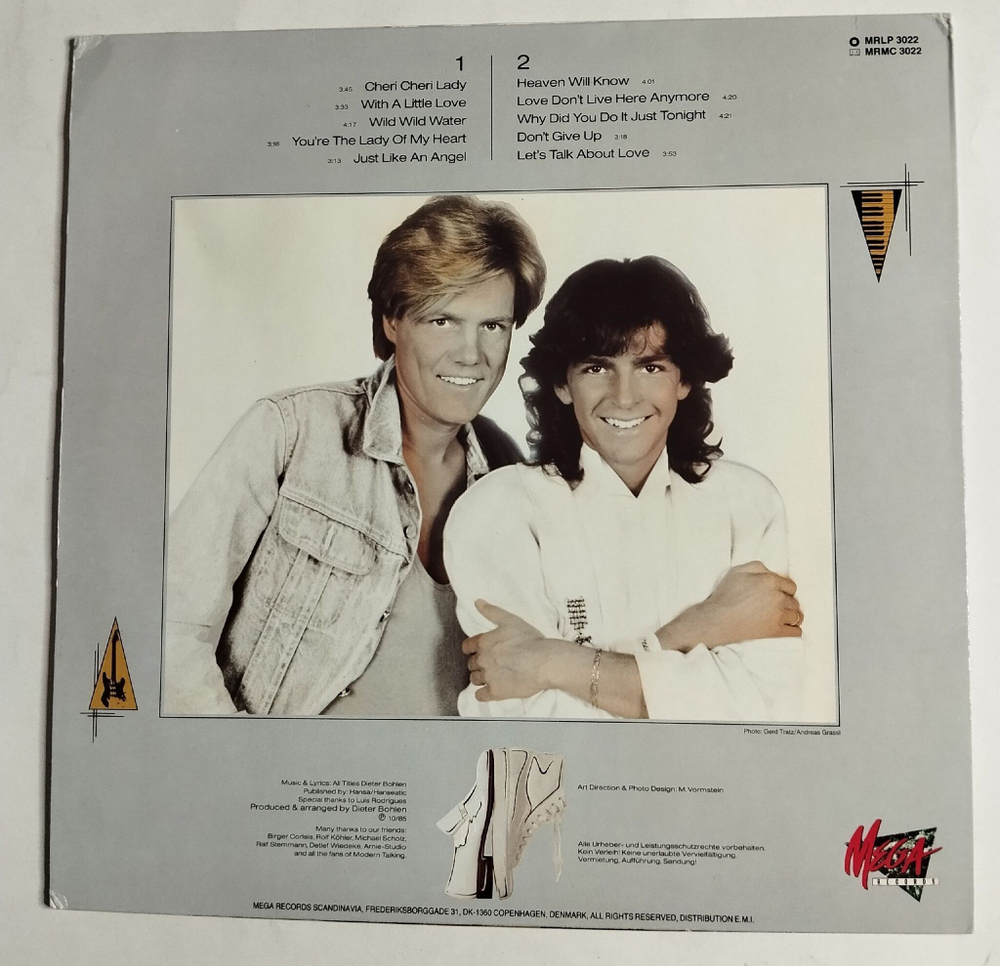 Винтажная виниловая пластинка LP Modern Talking Lets Talk About Love The 2nd Album (Sweden 1985)
