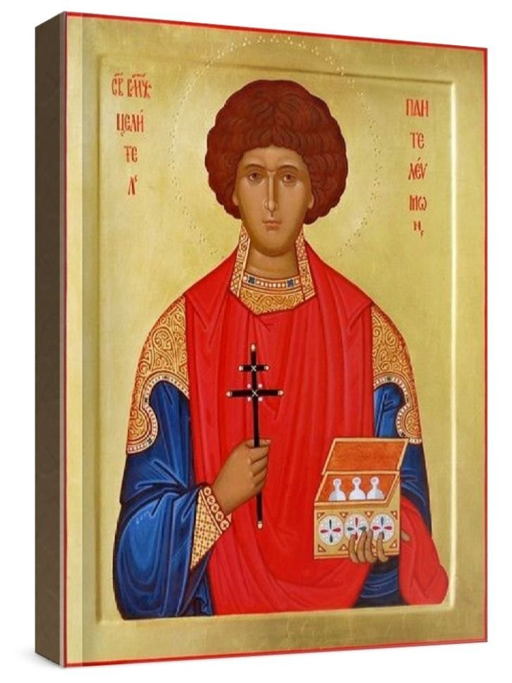 Пантелеймон Целитель (рукописная икона)