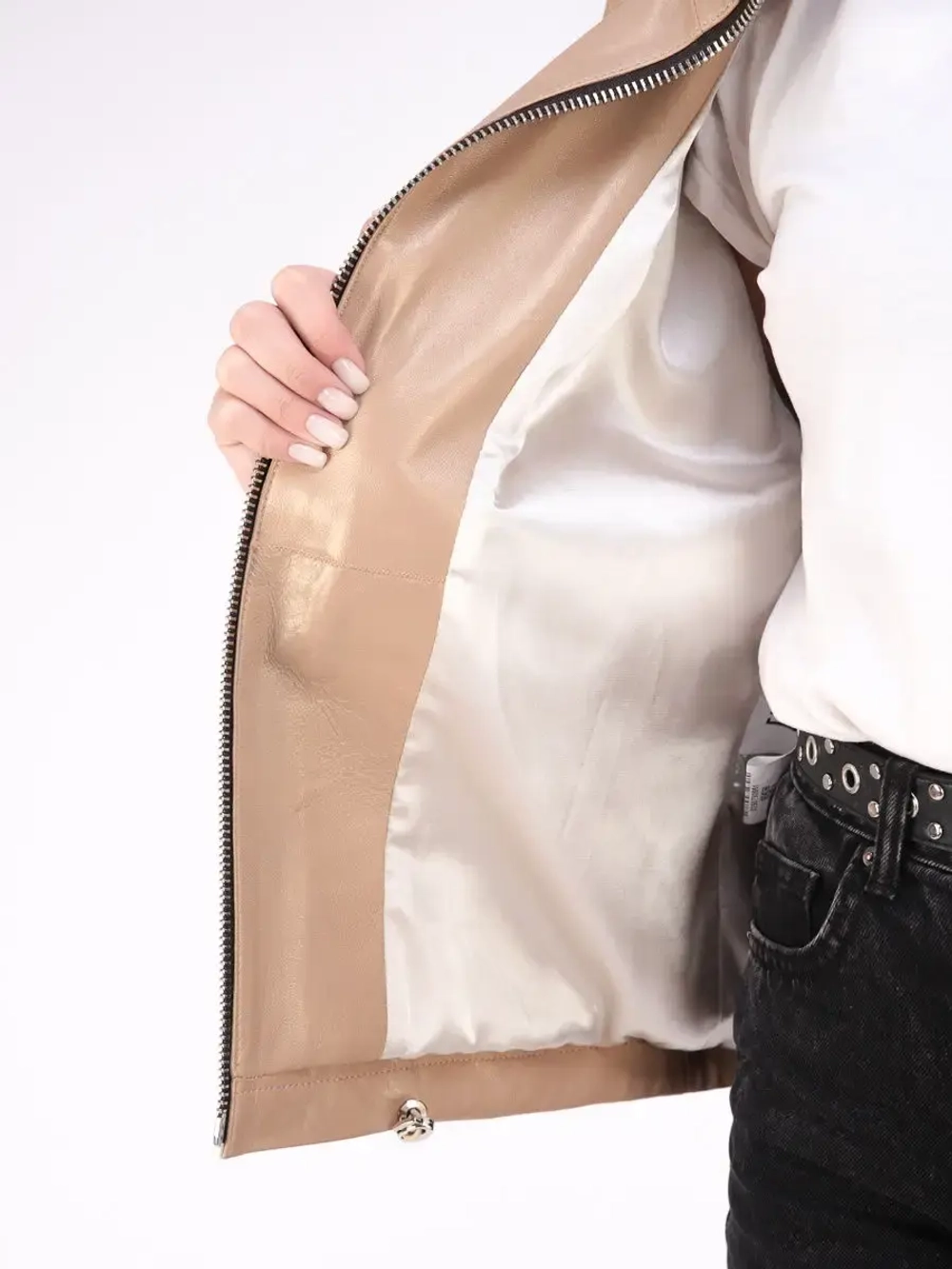 Куртка весна кожаная из натуральной кожи