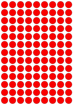 Виниловые наклейки для упаковки и маркировки Policomprint M20, 12 мм. 117 шт.