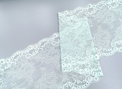 Эластичное кружево, 21 см, мята (Арт: EK-2546), м