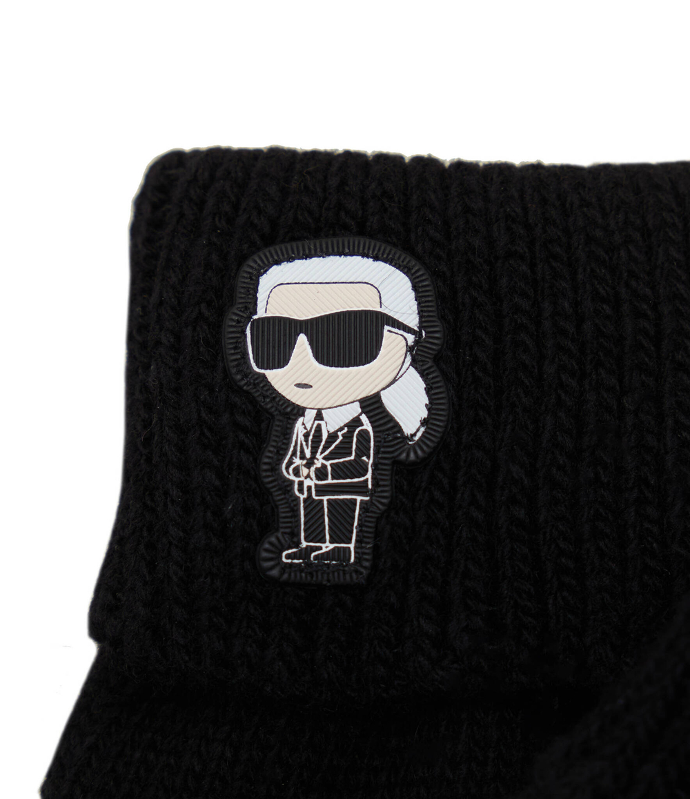 Перчатки k/ikonik 2.0 knit ff Karl Lagerfeld - черный(236W3608)
