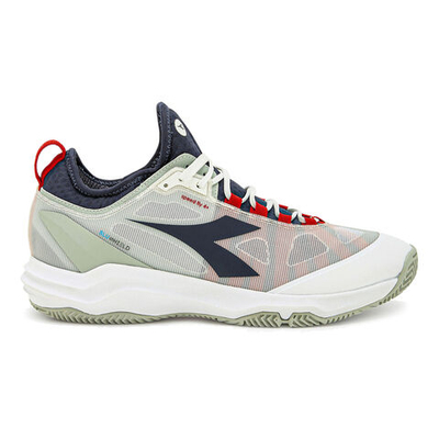 Мужские теннисные кроссовки Diadora Speed Blushield Fly 4+ Clay Court Shoe Men - White, Dark Blue