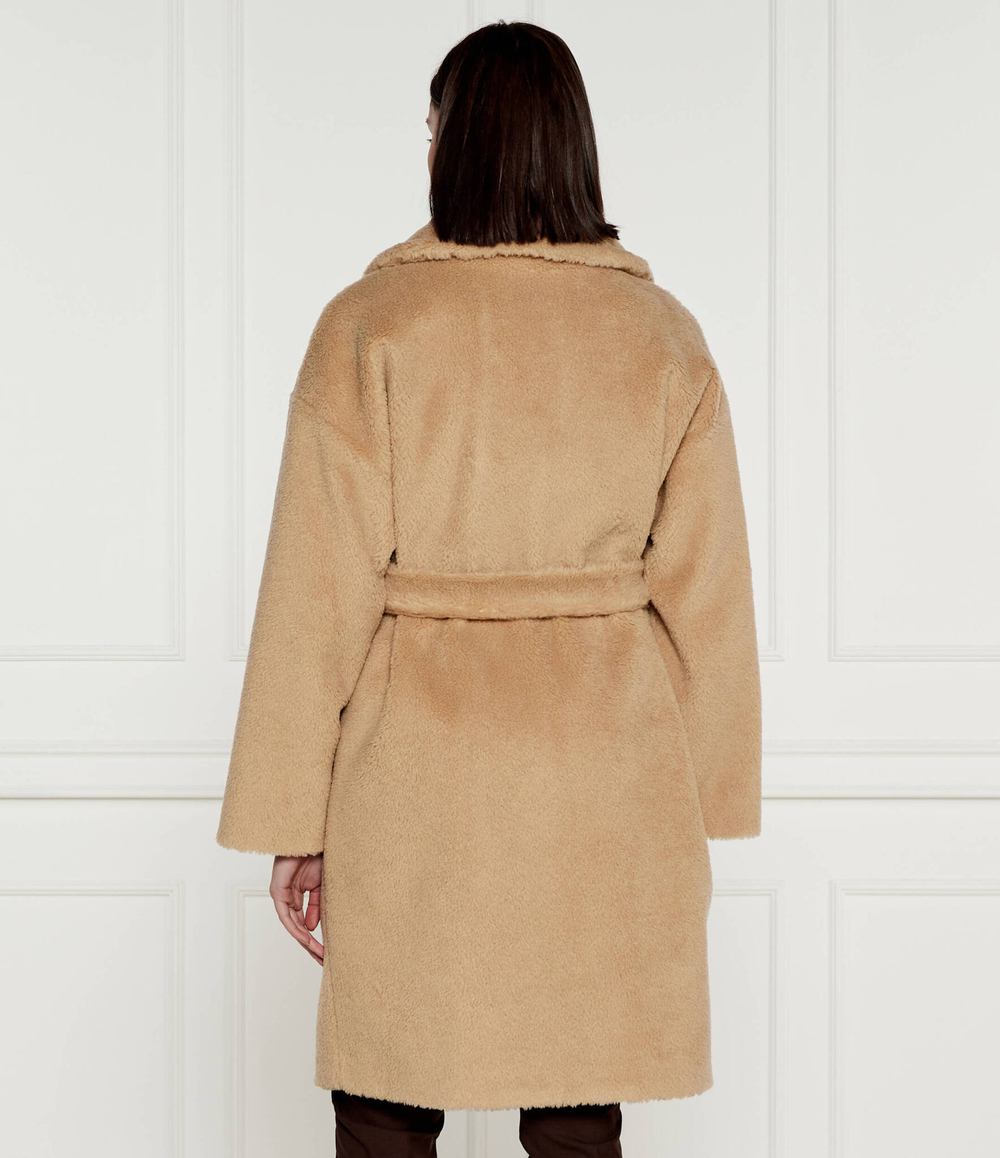 Шерстяное пальто EMMY Weekend MaxMara - бежевый(250161226)