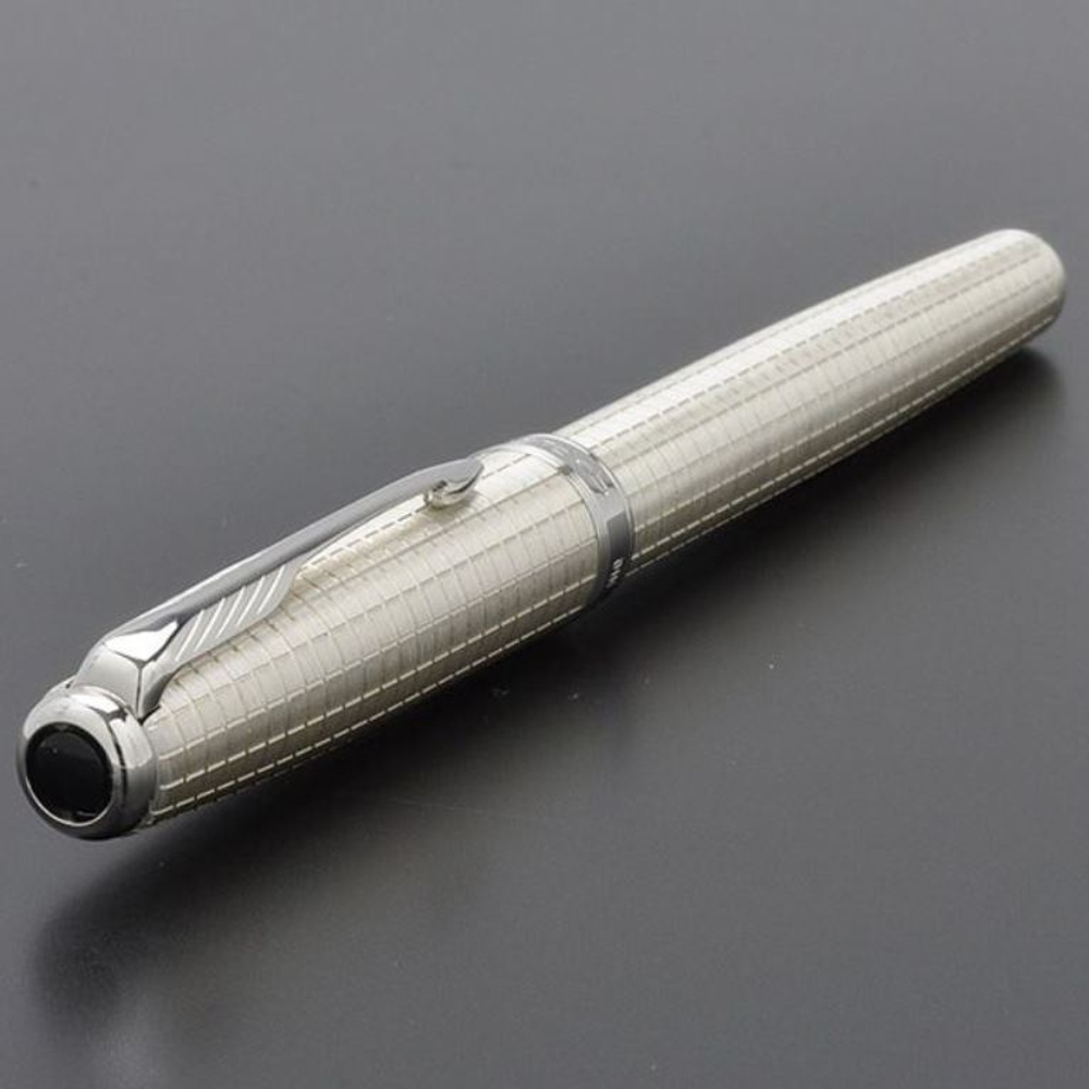 Ручка-роллер Parker Sonnet`10 Cisele Decal T535, (серебро 925 пробы)  цвет: Silver CT GB, перо: F, цвет чернил: black, в подарочной упаковке