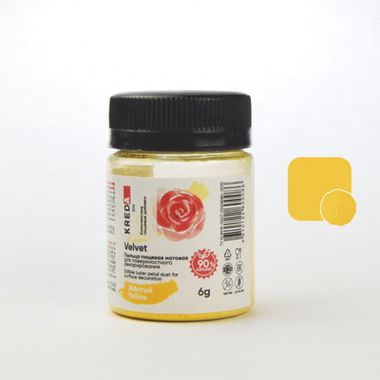 Velvet 03 желтый, пыльца матовая пищевая 6г