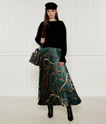 Сатиновая юбка Marc Cain - темно-зеленый (XC 71.14 W66)