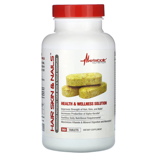 Metabolic Nutrition, Hair Skin & Nails, 90 таблеток