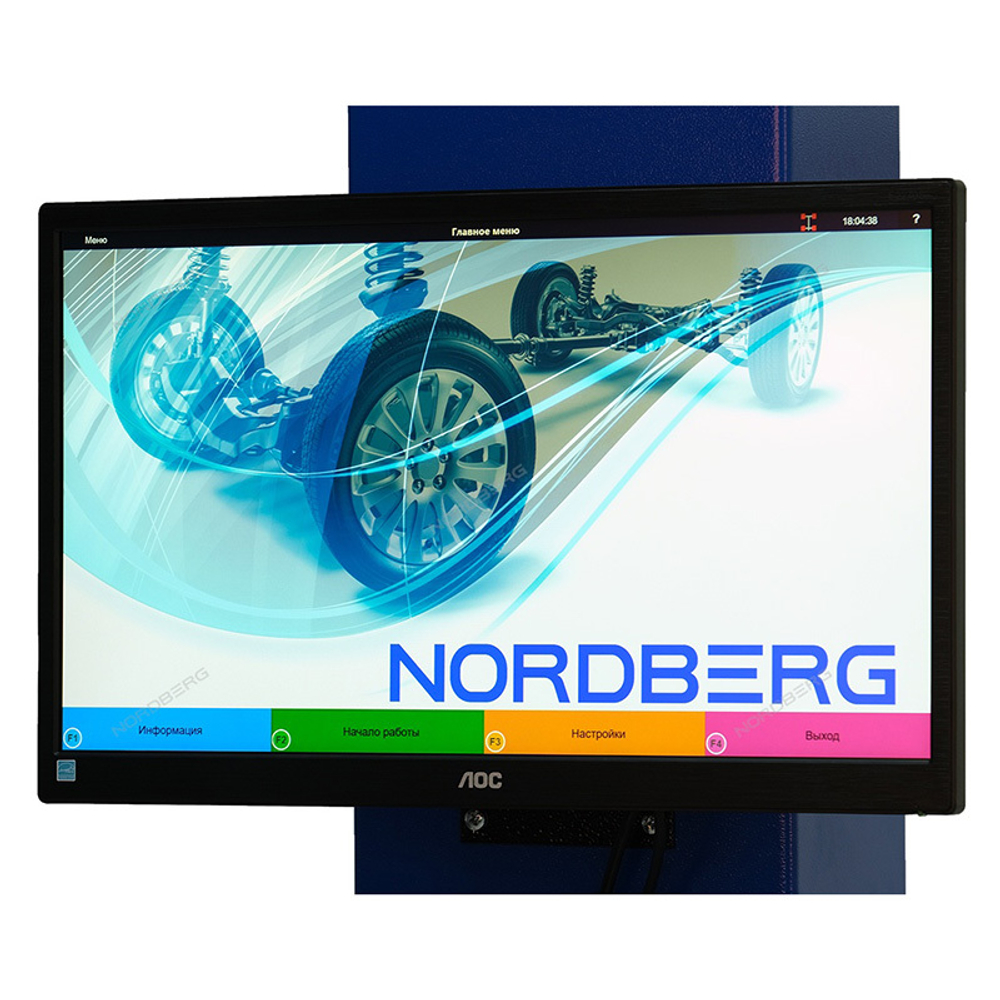 NORDBERG (C804) Стенд сход-развал 3D модель четырехкамерный