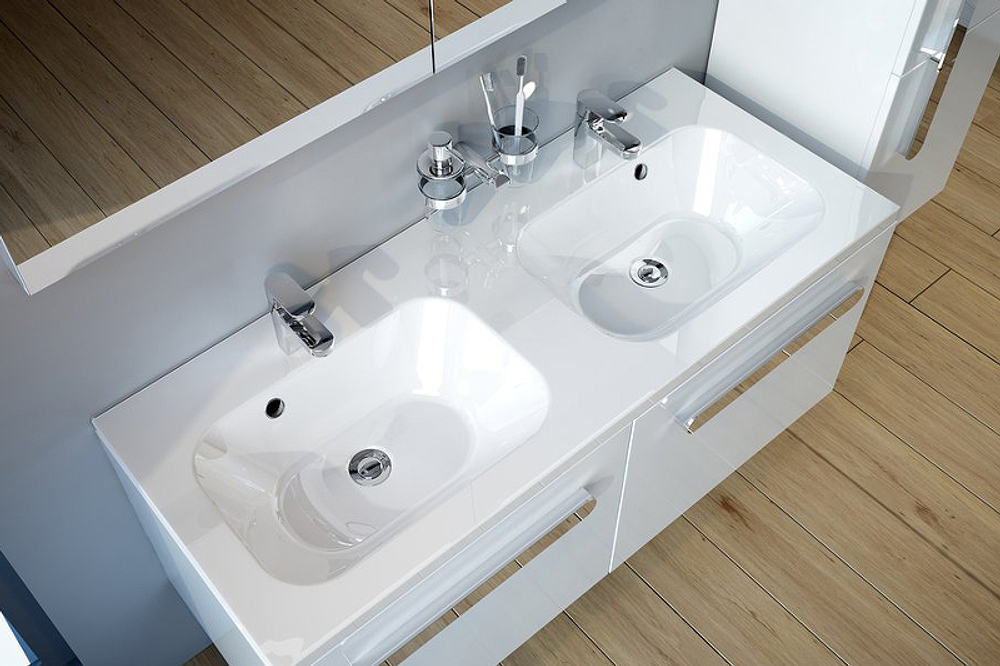 Раковина Ravak Chrome 120 XJG01112000 двойная Белая
