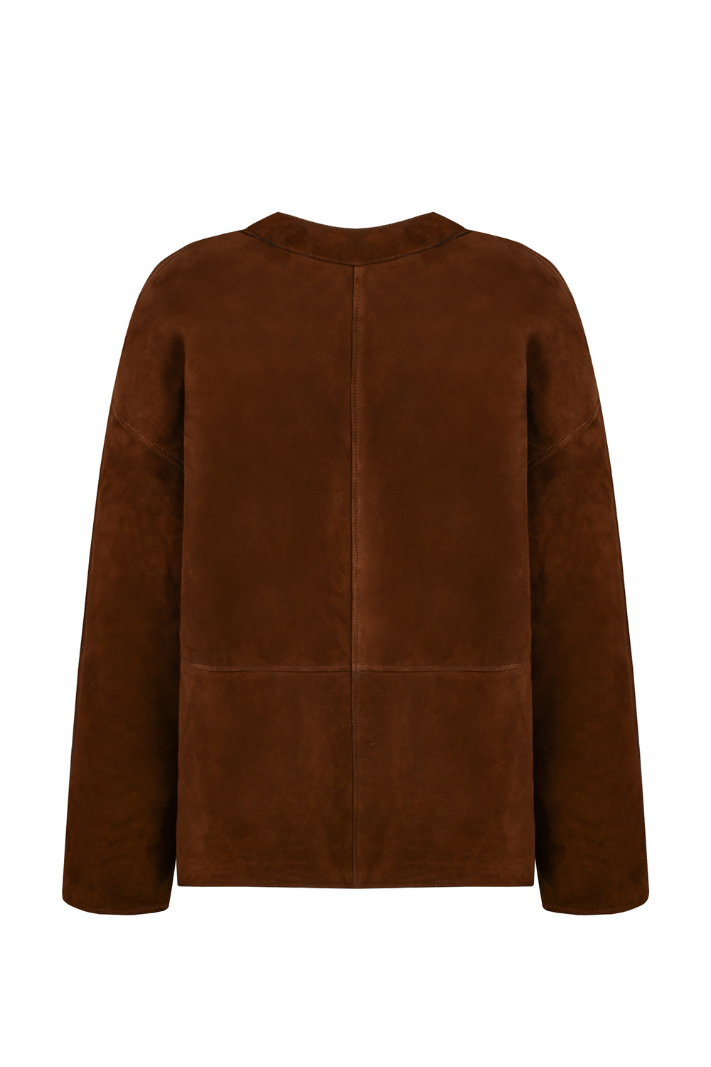 Коричневая двусторонняя шуба-дубленка k é k é