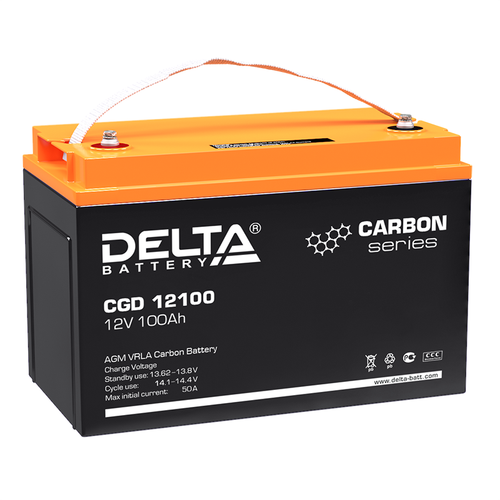 Аккумуляторная батарея DELTA CGD 12100 [100Ah / 12V / AGM+CARBON]