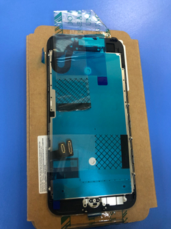 Дисплей в сборе с тачскрином,рамкой и фронтальной камерой чёрный для iPhone 7 Оригинал Сервисный