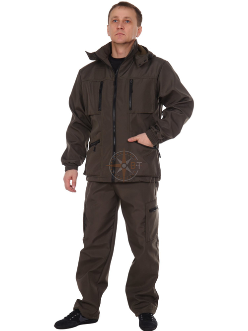 КОСТЮМ ЛЕС ДМС (ПОЛОФЛИС темн.хаки)