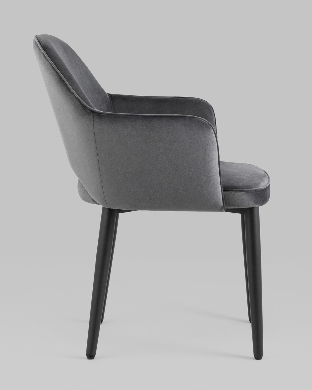 Стул Венера велюр серый