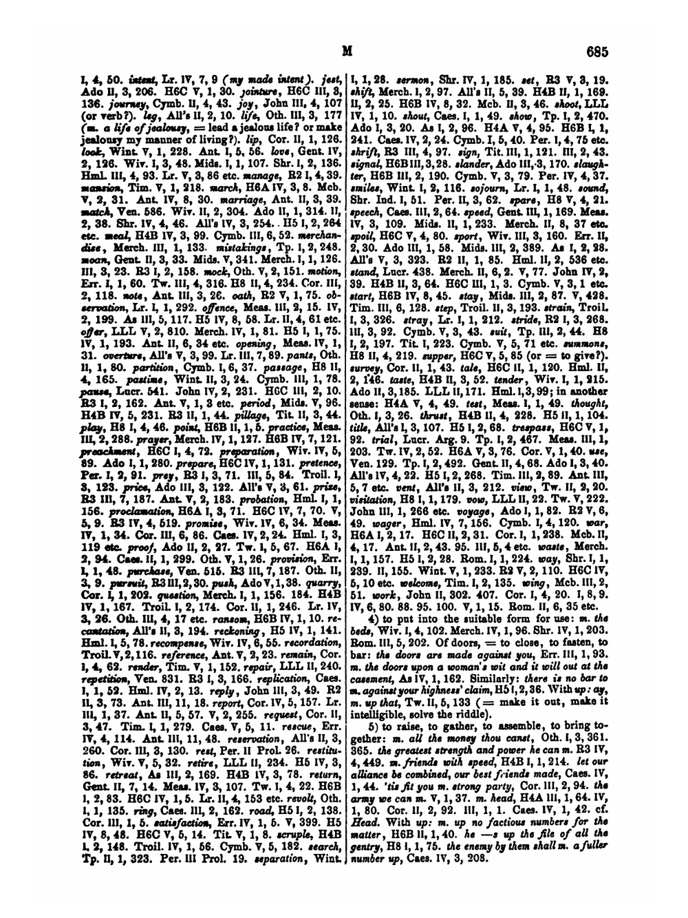 Shakespeare-Lexicon. Volume 2. M-Z | Alexander Schmidt