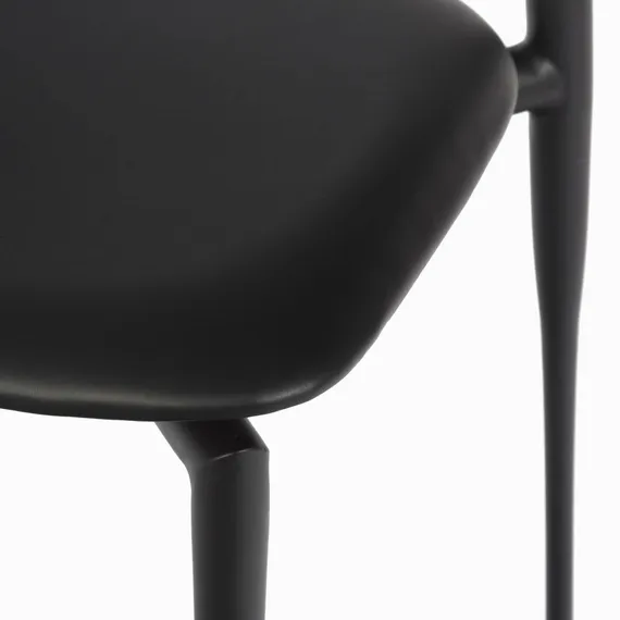 Стул Tor, черный с черной спинкой