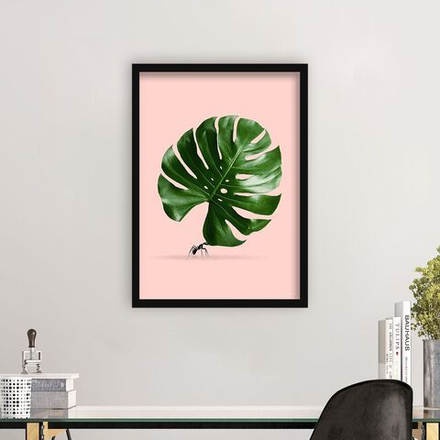 Интерьерная картина в технике цифровой печати. АРТ 003 Листья Монстеры