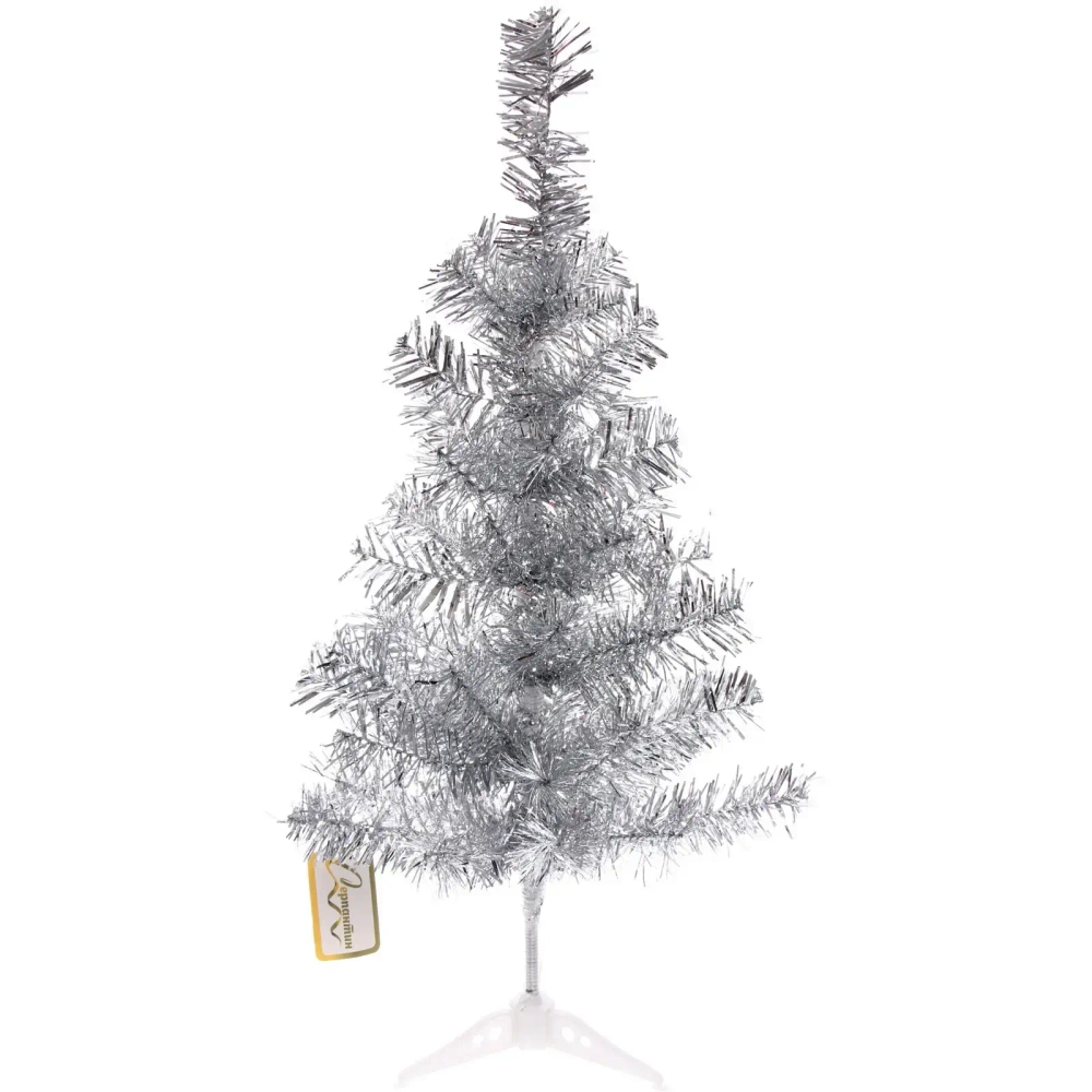 Елка «Сказочное мерцание» 60 см, ПВХ (50 веток), Серебро