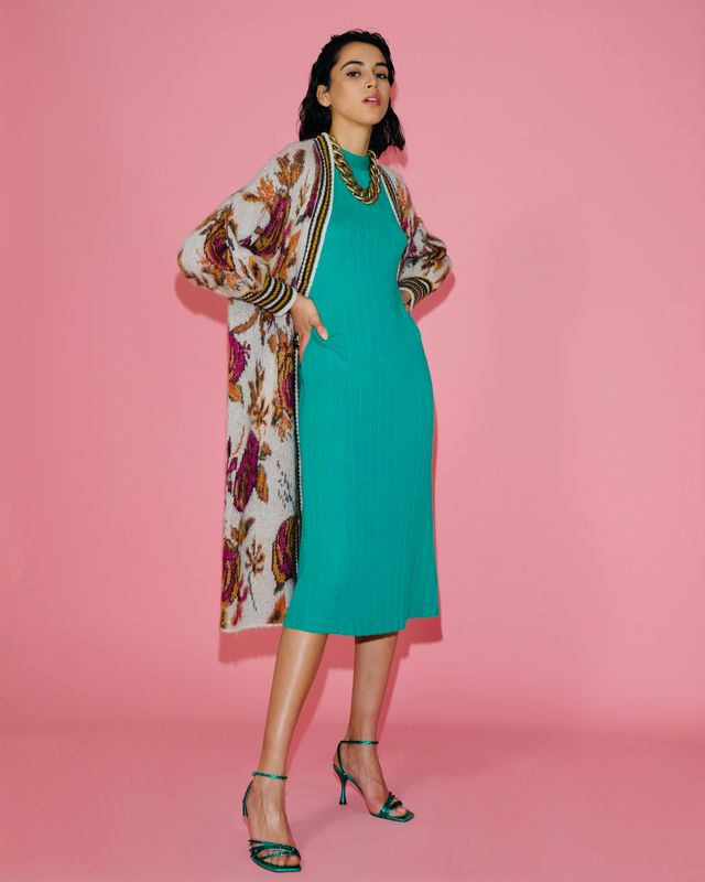 Платье трикотажное фактурное