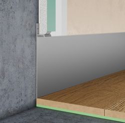 Плинтус скрытого монтажа Pro Design 323 анодированный, 2700x14,5x98,6 мм