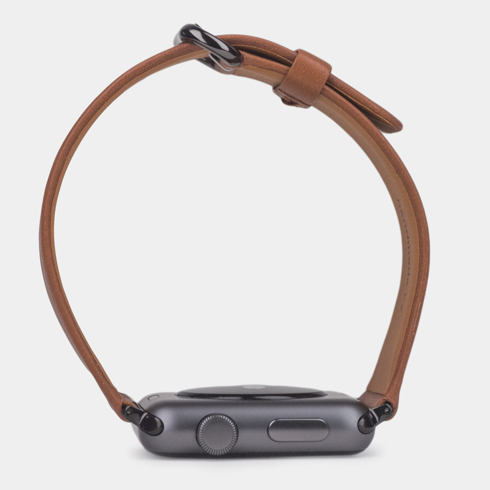 Ремешок для Apple Watch 40/41/42 mm из кожи теленка, коричневого цвета