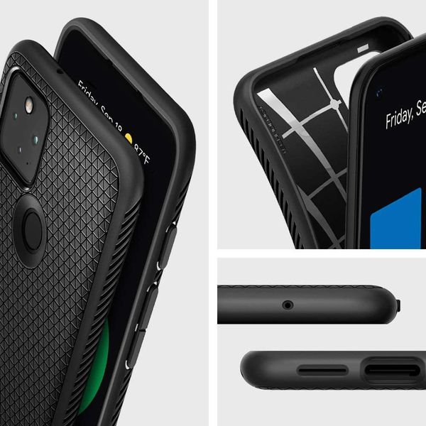 Чехол Spigen Liquid Air Armor для Google Pixel 5 Case (2020) - Matte Black