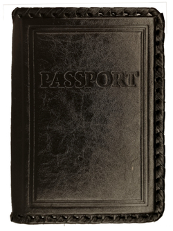 Обложка на паспорт «Passport». Цвет черный