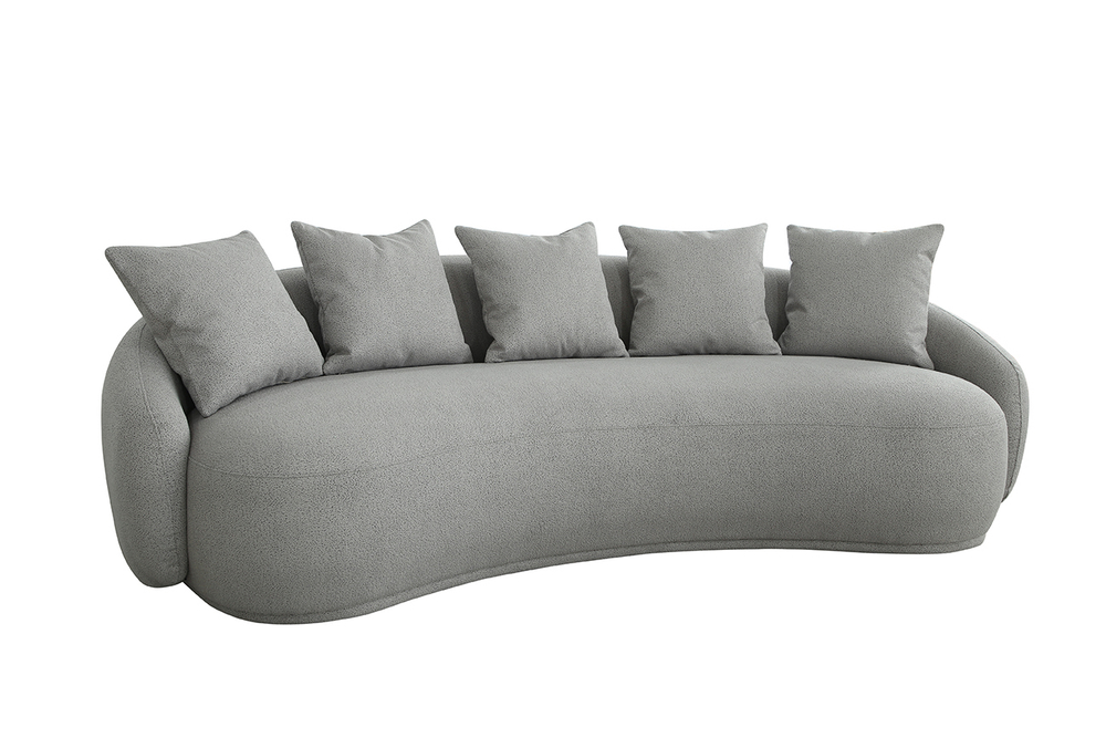 Диван Garda Decor Форли (Forli) светло-серый 250*116*72 см