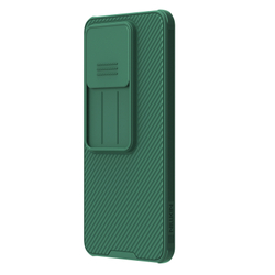 Усиленный чехол зеленого цвета (Dark Green) с сдвижной шторкой для камеры от Nillkin для Xiaomi 14T, серия CamShield Pro Case