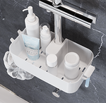 Полка для душа Kvina, снежно-белый, пластик