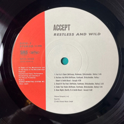 Винтажная виниловая пластинка LP Accept Restless And Wild (Japan 1983) (No Obi)
