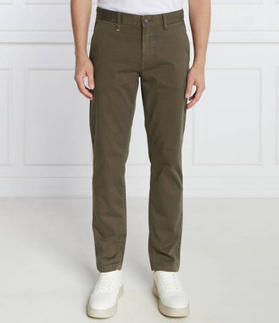 Чиносы SCHINO TABER BOSS ORANGE - оливковый(50470797)