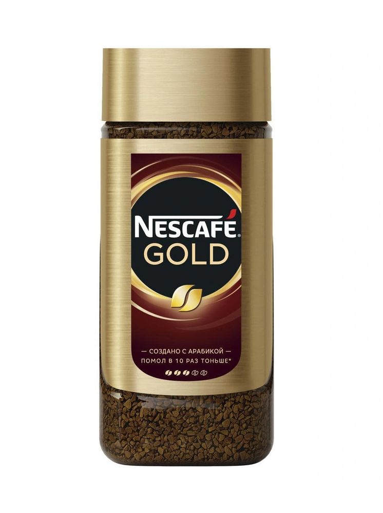 Кофе растворимый Nescafe Gold, стекло, 95 г