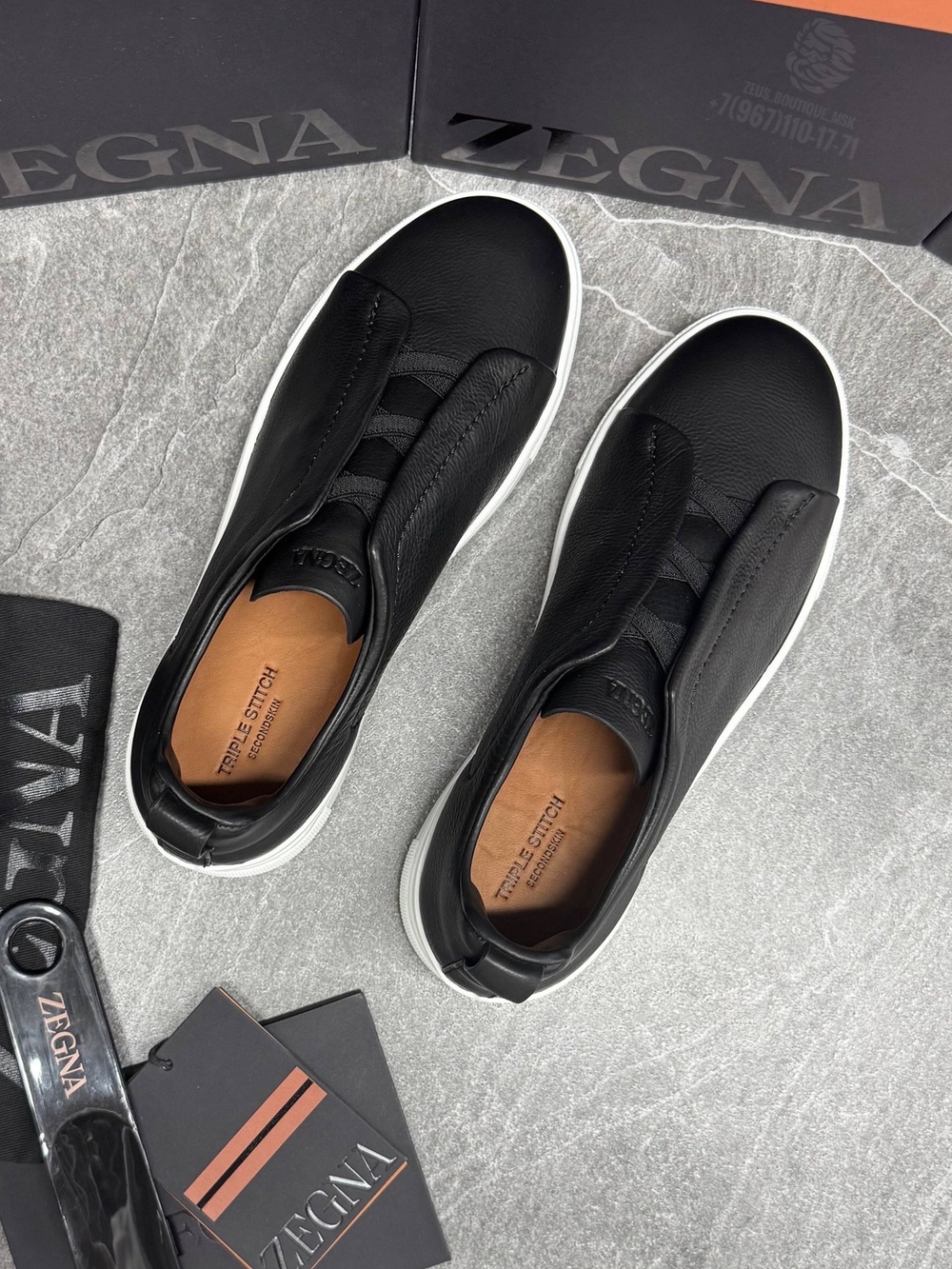 Кеды Zegna Triple Stitch