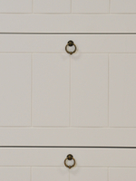 Обувница для прихожей Индра, закрытая, высокая из МДФ, белый