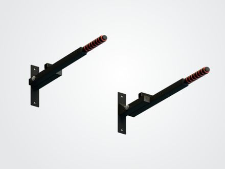 Брусья настенные складные Пульс цв. белый Черный (матовый)