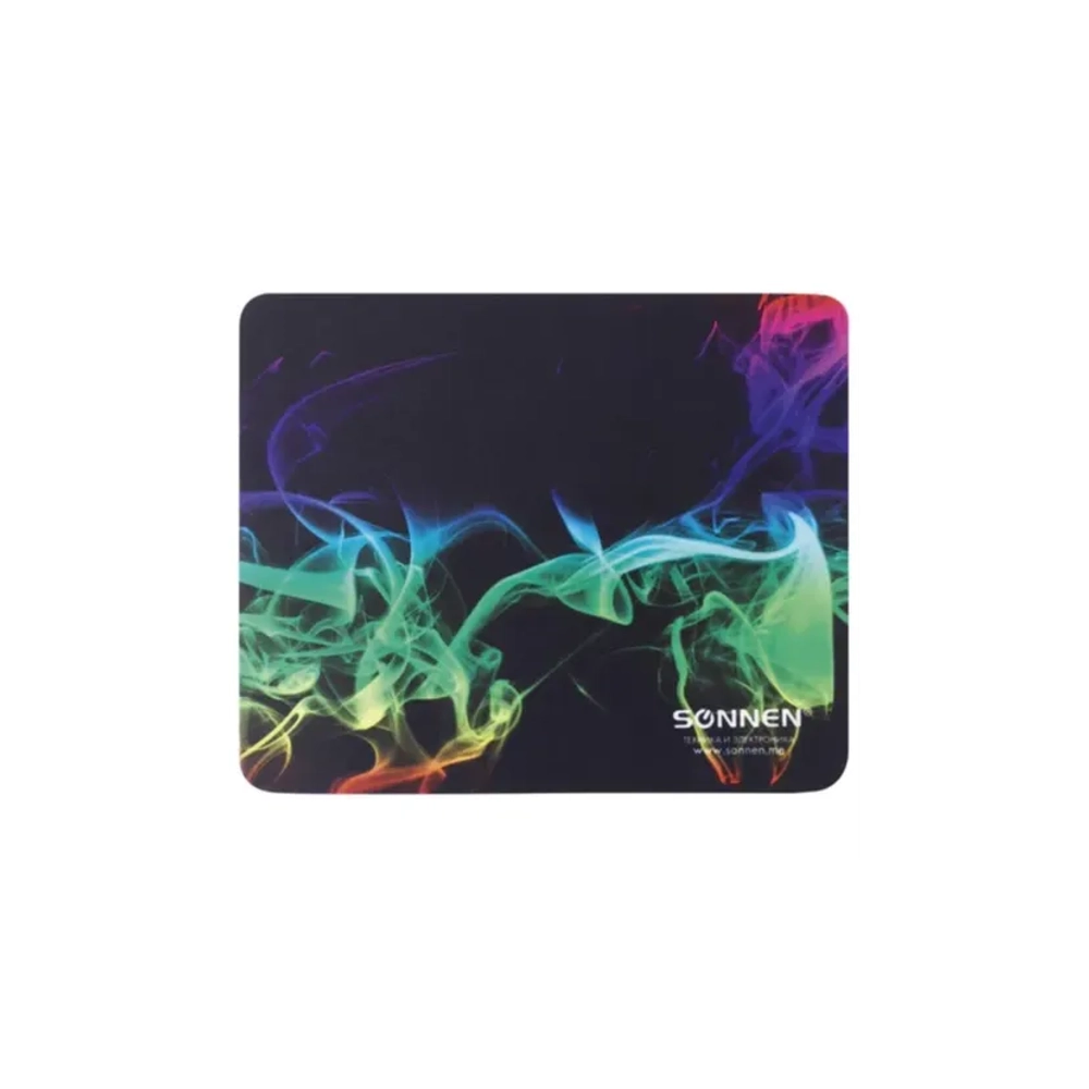 Коврик для мыши SONNEN "SMOKE", резина + ткань, 220х180х3 мм, 513289
