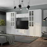 Тумба под ТВ Софт ТБ-07 белый/эмаль белая F26