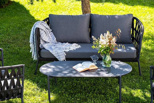 "Диего" лаунж-зона 4-местная плетеная из роупа (веревки)