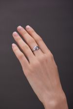 Кольцо Crystal Eye с голубым топазом