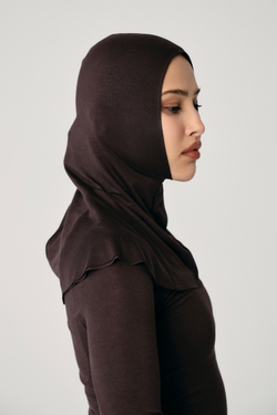 Балаклава двухслойная коричневая