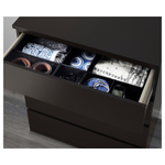 Комод MALM Черный 0190 PR (4 ящика) 80*48*102 см, Черный   Фиеста