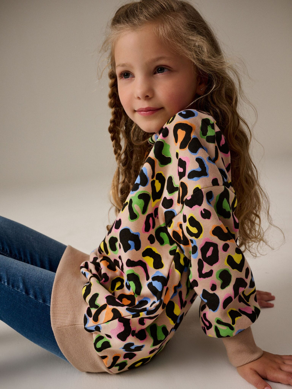 Толстовка для девочки Next B27-957, Бежевый