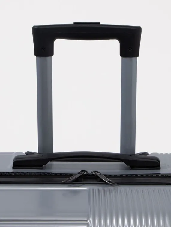 Чемодан маленький 24" кодовый замок, цвет серебряный