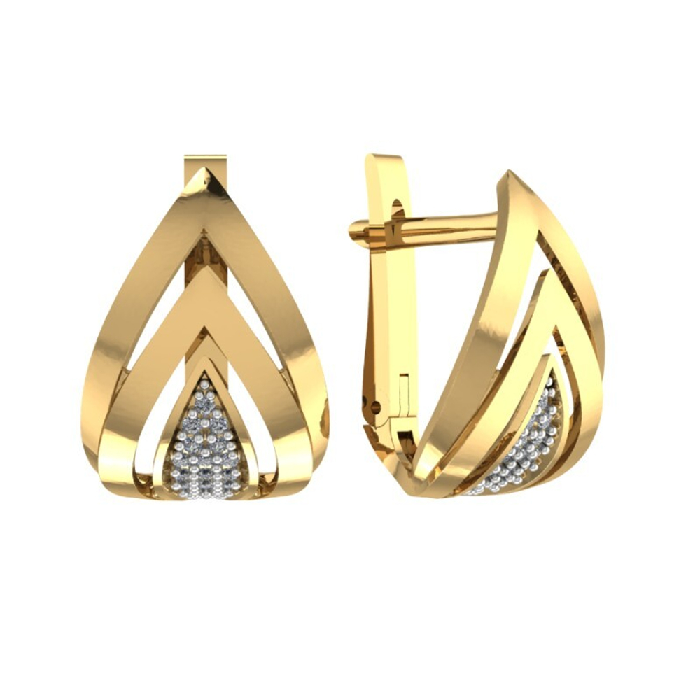 Серьги из золота 585 пробы