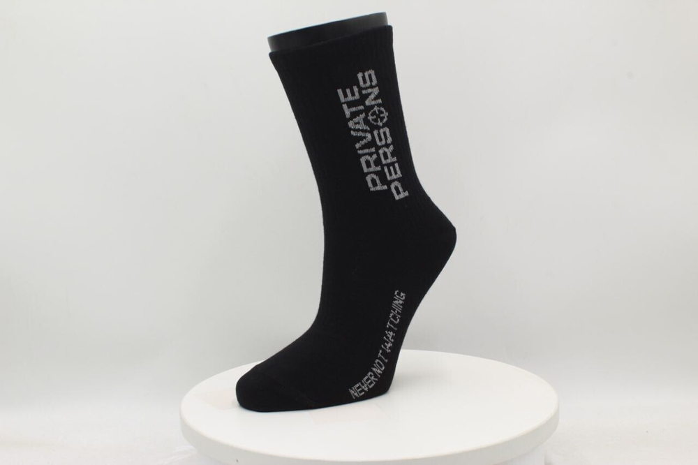 PP LOGO SOCKS BLACK